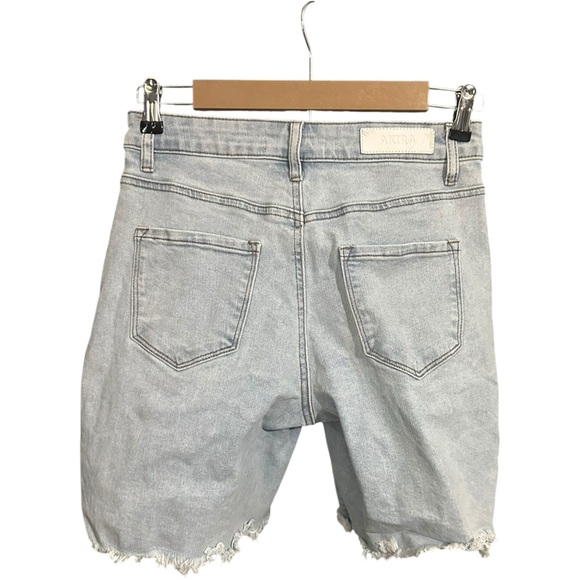 Akira Covered in Diamonds Relaxed Denim Shorts Blue Medium - Picture 5 of 7